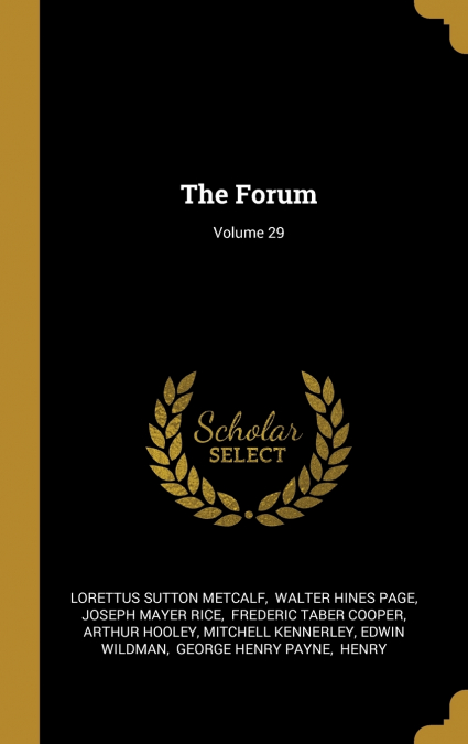 The Forum; Volume 29