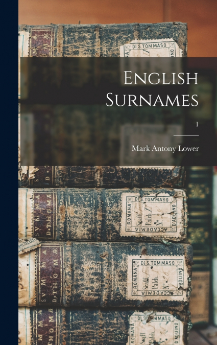 English Surnames; 1