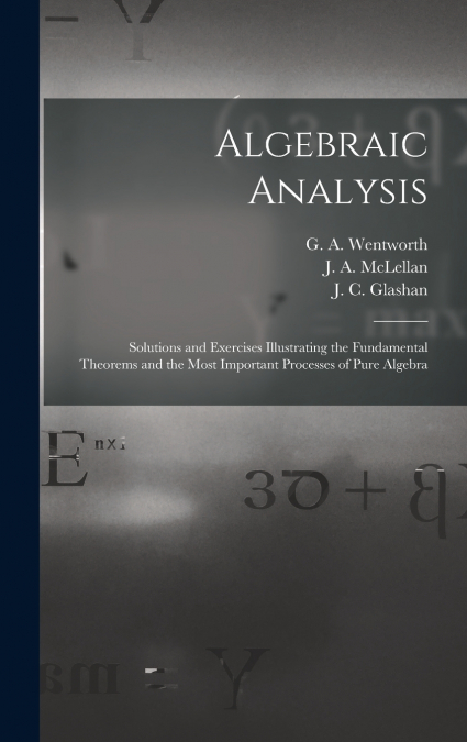 Algebraic Analysis [microform]