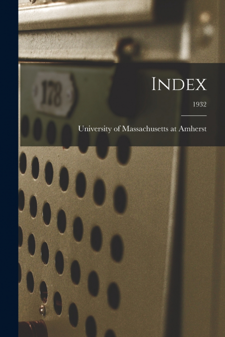 Index; 1932