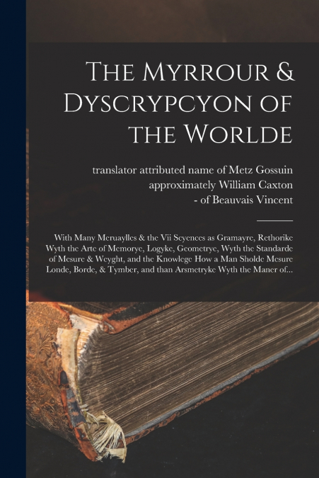 The Myrrour & Dyscrypcyon of the Worlde