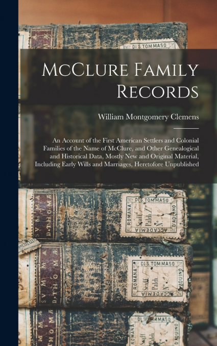 McClure Family Records