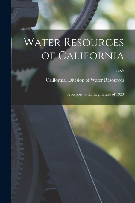 Water Resources of California