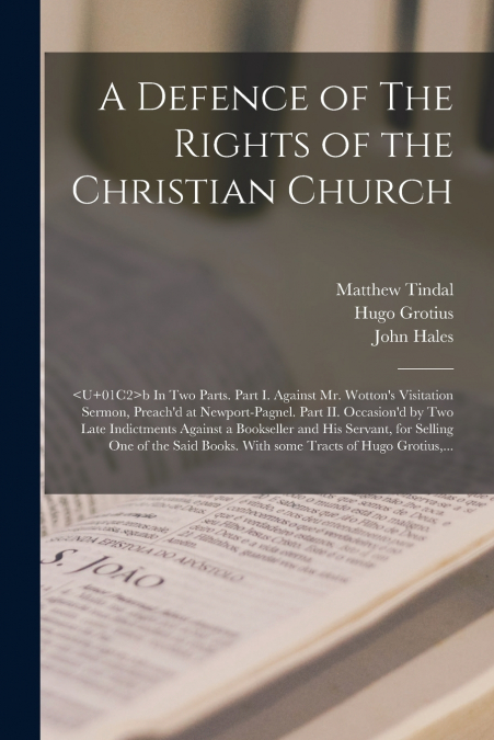 A Defence of The Rights of the Christian Church