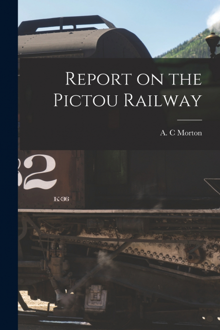 Report on the Pictou Railway [microform]