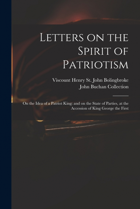 Letters on the Spirit of Patriotism