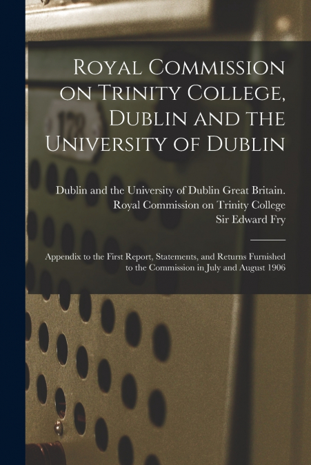 Royal Commission on Trinity College, Dublin and the University of Dublin