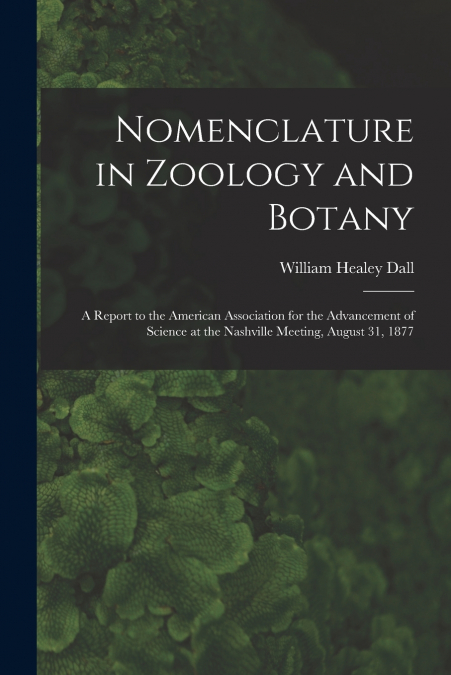 Nomenclature in Zoology and Botany