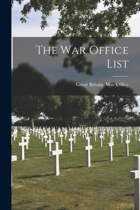 The War Office List