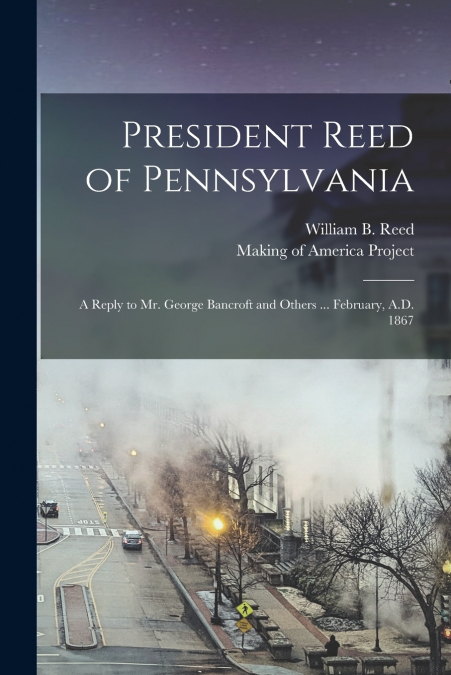 President Reed of Pennsylvania