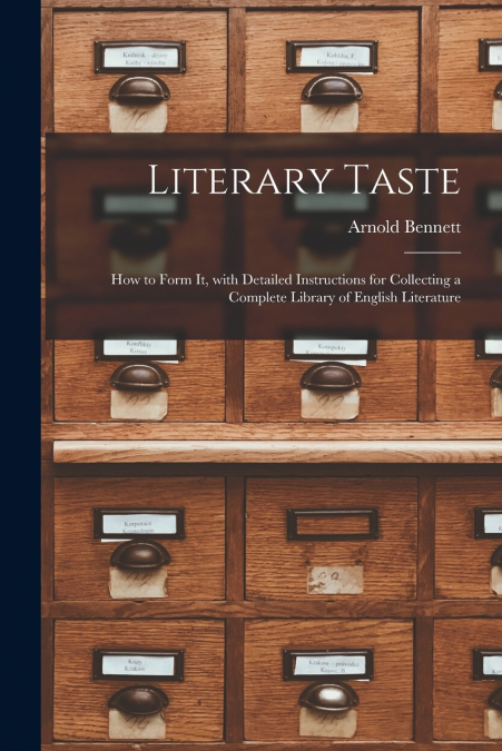 Literary Taste [microform]