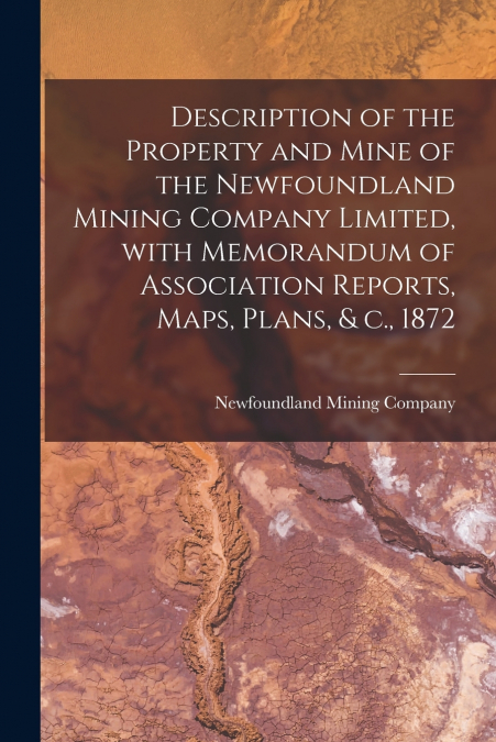 Description of the Property and Mine of the Newfoundland Mining Company Limited, With Memorandum of Association Reports, Maps, Plans, & C., 1872 [microform]