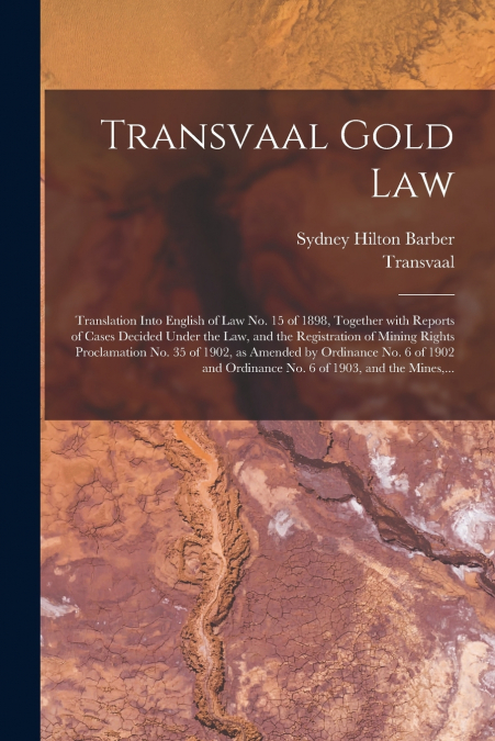 Transvaal Gold Law