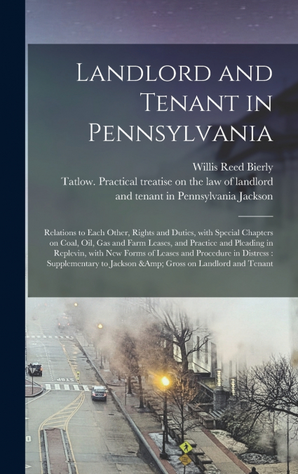 Landlord and Tenant in Pennsylvania