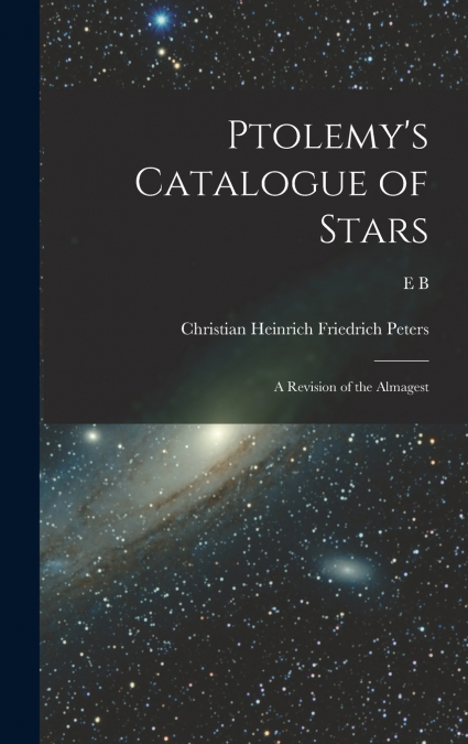 Ptolemy’s Catalogue of Stars