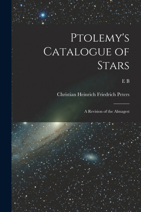 Ptolemy’s Catalogue of Stars