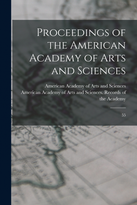 Proceedings of the American Academy of Arts and Sciences