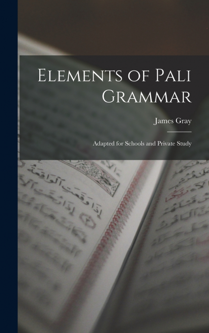 Elements of Pali Grammar