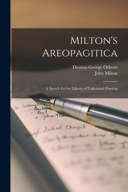 Milton’s Areopagitica