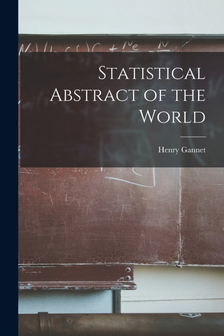 Statistical Abstract of the World