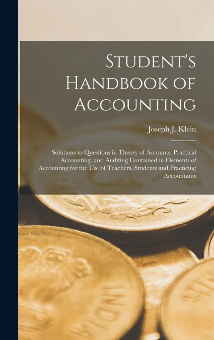 Student’s Handbook of Accounting