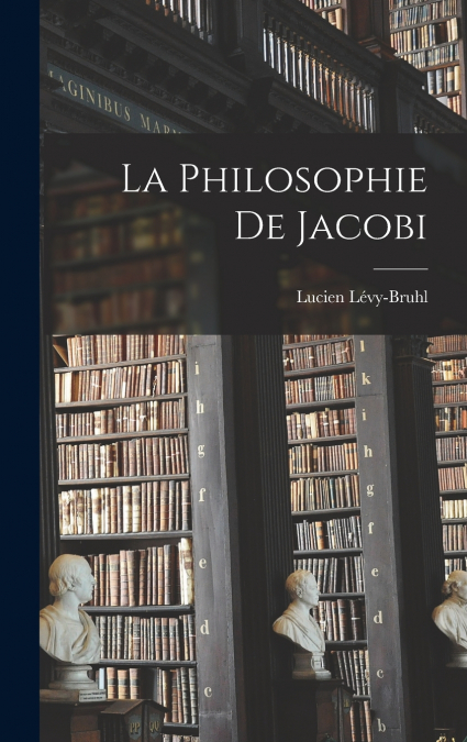 La philosophie de Jacobi