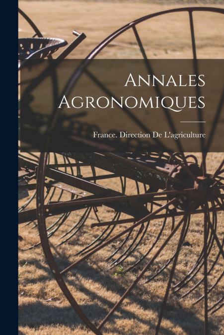 Annales Agronomiques