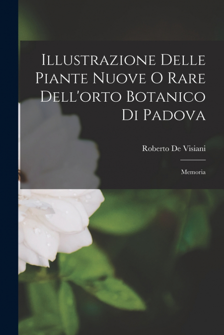 Illustrazione Delle Piante Nuove O Rare Dell’orto Botanico Di Padova