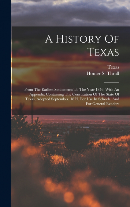 A History Of Texas