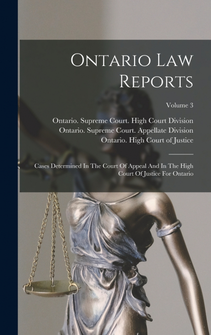 Ontario Law Reports
