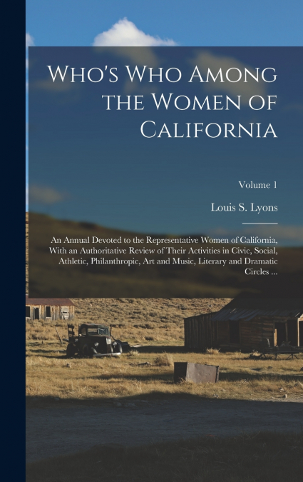 Who’s Who Among the Women of California