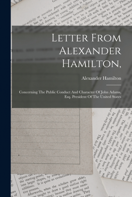 Letter From Alexander Hamilton,