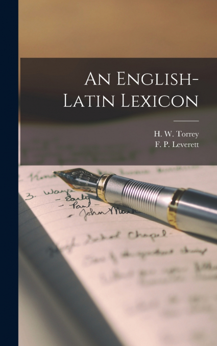 An English-Latin Lexicon