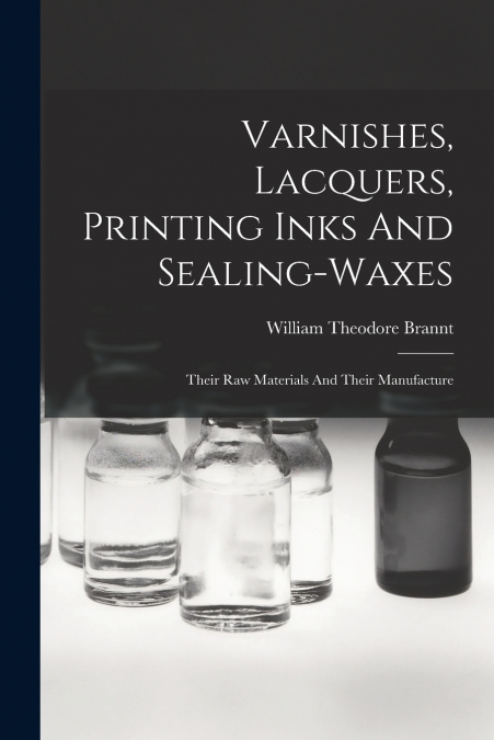 Varnishes, Lacquers, Printing Inks And Sealing-waxes