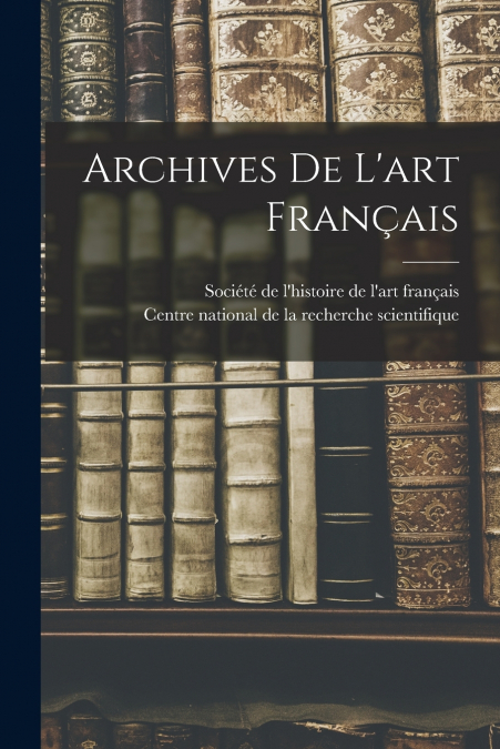 Archives de l’art français