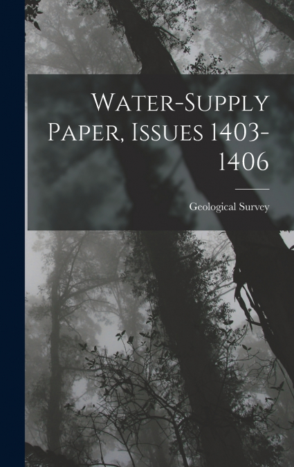 Water-Supply Paper, Issues 1403-1406
