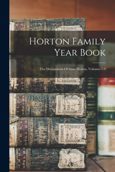 Horton Family Year Book