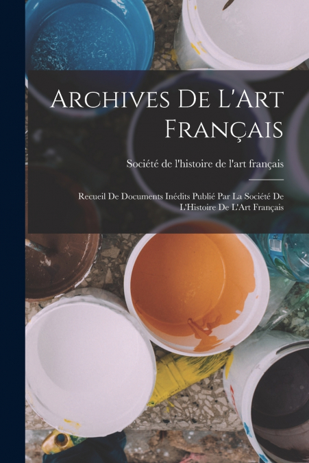 Archives De L’Art Français