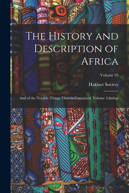 The History and Description of Africa
