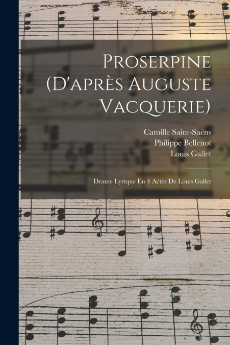 Proserpine (d’après Auguste Vacquerie)