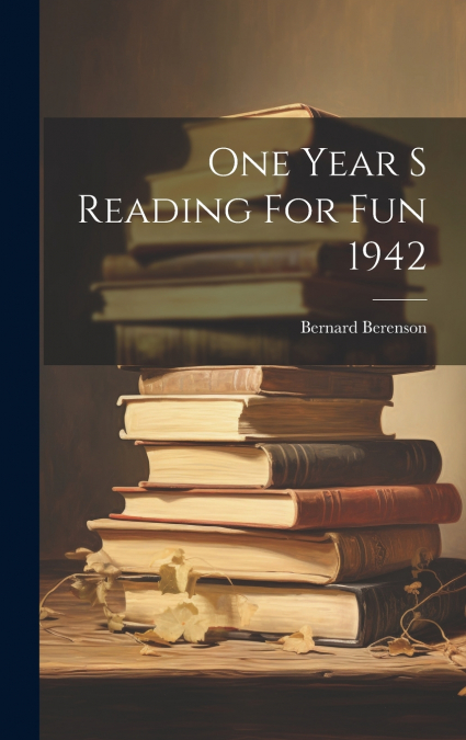 One Year S Reading For Fun 1942