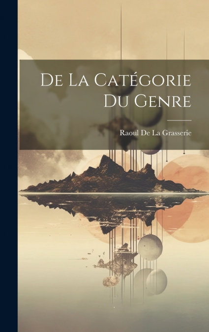 De La Catégorie Du Genre