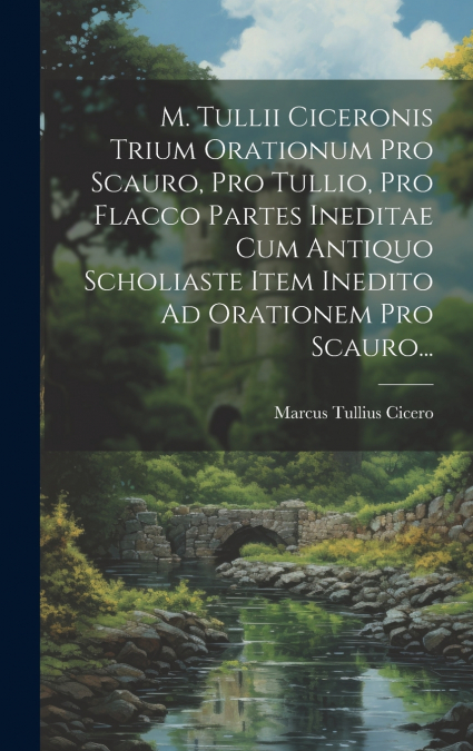 M. Tullii Ciceronis Trium Orationum Pro Scauro, Pro Tullio, Pro Flacco Partes Ineditae Cum Antiquo Scholiaste Item Inedito Ad Orationem Pro Scauro...