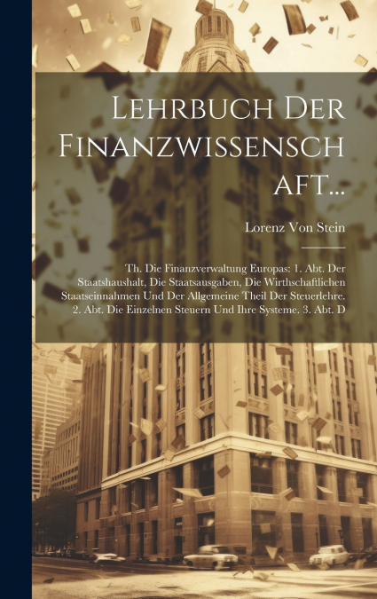 Lehrbuch Der Finanzwissenschaft...