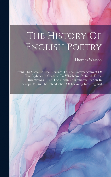 The History Of English Poetry