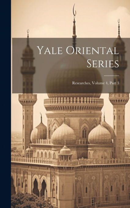 Yale Oriental Series