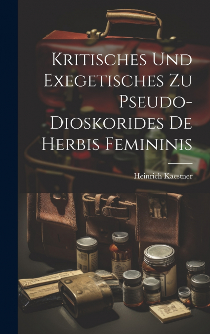 Kritisches Und Exegetisches Zu Pseudo-Dioskorides De Herbis Femininis