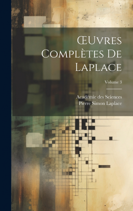 Œuvres Complètes De Laplace; Volume 3
