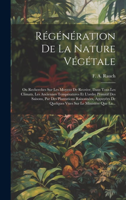 Régénération De La Nature Végétale