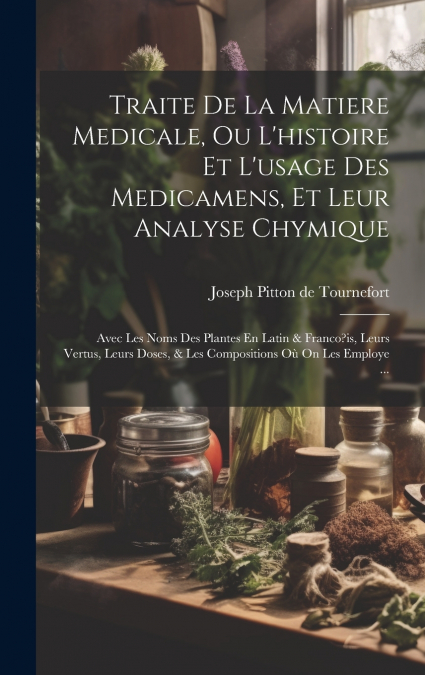 Traite De La Matiere Medicale, Ou L’histoire Et L’usage Des Medicamens, Et Leur Analyse Chymique